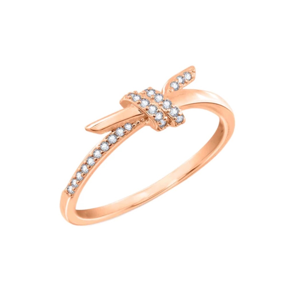 14k Rose Gold Vermeil Knot Ring